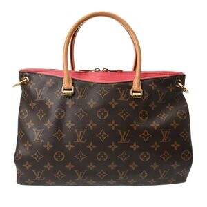 Louis Vuitton Monogram Pallas Rose Pink Rich Canvas Bag